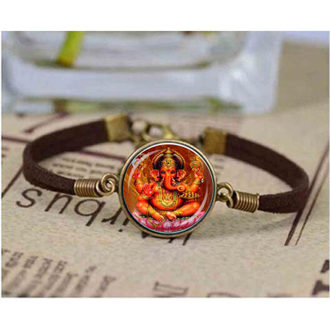 Ganapati Vinayaka God Glass bracelet