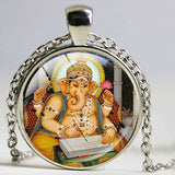 Vintage Ganesha Statue Necklace