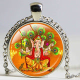 Vintage Ganesha Statue Necklace