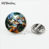 Vintage Ganesha Statue Collar Pin