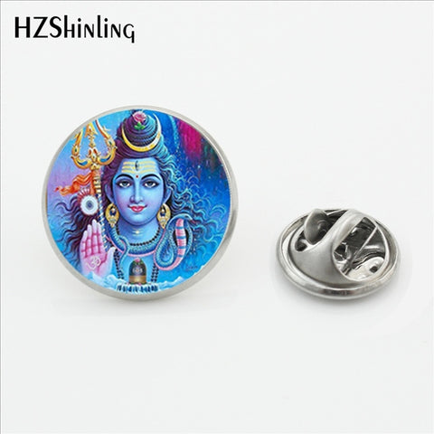 New Design Hindu God Shiva Butterfly Lapel Pins