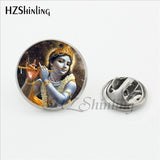 New Design Hindu God Shiva Butterfly Lapel Pins