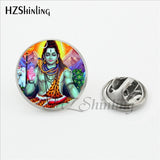 New Design Hindu God Shiva Butterfly Lapel Pins