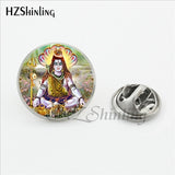 New Design Hindu God Shiva Butterfly Lapel Pins