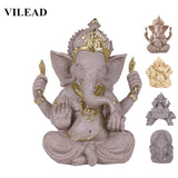 VILEAD Nature Sandstone Indian Ganesha