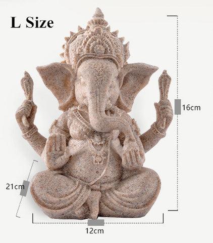 VILEAD Nature Sandstone Indian Ganesha